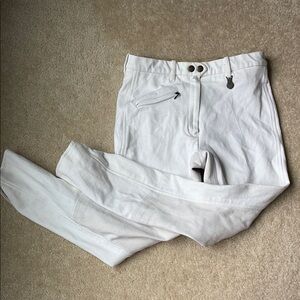 Women’s full seat white Equicomfort dressage breeches size 30